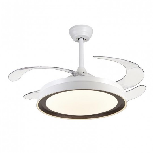 Lineme - Ανεμιστήρας Οροφής Με Φως Buran Λευκός LED 36W Με 4 Πτερύγια