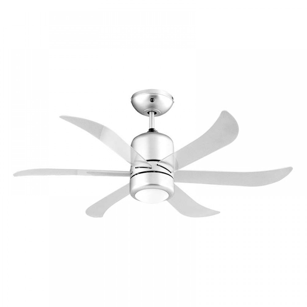 Lineme - Ανεμιστήρας Οροφής Με Φως Και Τηλεχειριστήριο Yoda Νίκελ 6 Πτερύγια