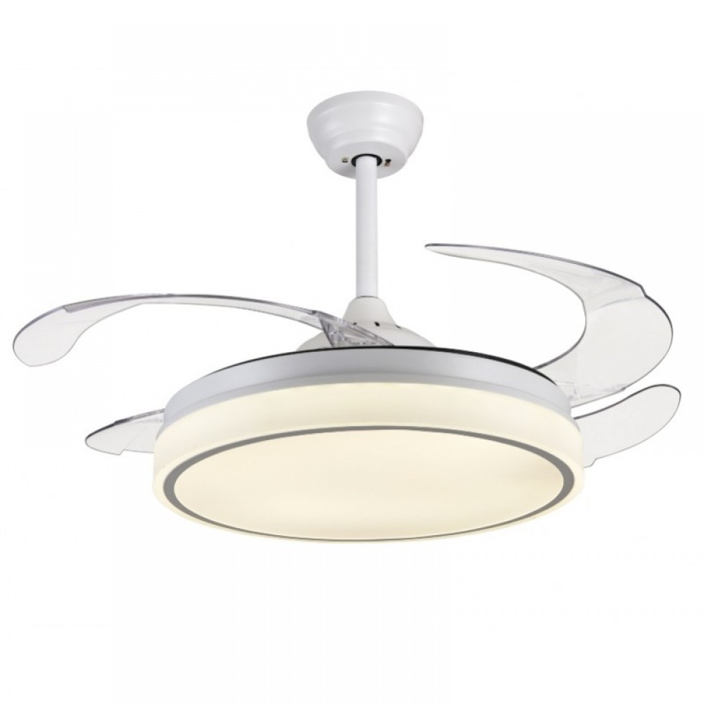 Lineme - Ανεμιστήρας Οροφής Με Φως Norte Λευκός LED 36W Με 4 Πτερύγια