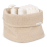  Little Dutch - Καλαθάκι Αλλαξιέρας Πλεκτό Pure Soft Beige 15x15cm