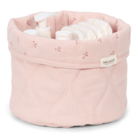  Little Dutch - Καλαθάκι Αλλαξιέρας Καπιτονέ  Pure Blossom 20x15cm
