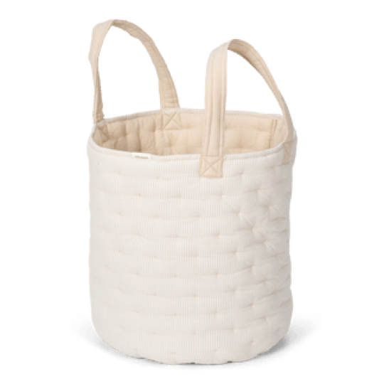 Little Dutch - Καλαθάκι Αποθήκευσης Pure Soft Beige Stripe 35x45