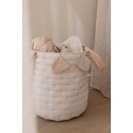 Little Dutch - Καλαθάκι Αποθήκευσης Pure Soft Beige Stripe 35x45