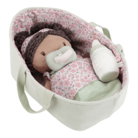Little Dutch - Υφασμάτινη Κούκλα Μωρό Σε Καλαθούνα Evi 30cm