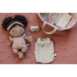 Little Dutch - Υφασμάτινη Κούκλα Μωρό Σε Καλαθούνα Evi 30cm