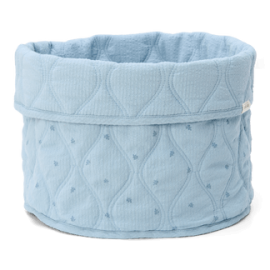  Little Dutch - Καλαθάκι Αλλαξιέρας Καπιτονέ Pure Denim Blue 30x25cm