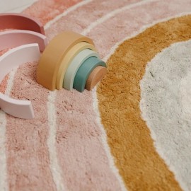 Little Dutch - Χαλί Δωματίου Rainbow Pink Με Υπόστρωμα Latex