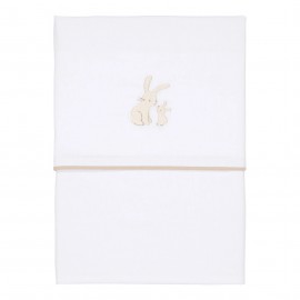 Little Dutch - Σεντόνι Για Λίκνο Με Κέντημα Baby Bunny 70x100cm
