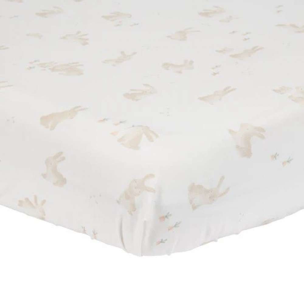 Little Dutch - Σεντόνι Με Λάστιχο Baby Bunny 70x140/150cm