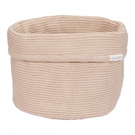 Little Dutch - Πλεκτό Καλαθάκι Αλλαξιέρας Beige 21x18cm