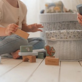  Little Dutch - Καλαθάκι Αλλαξιέρας Καπιτονέ Διπλής Όψης Forest Adventure 20x25cm