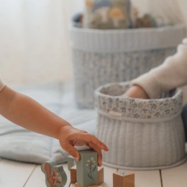  Little Dutch - Καλαθάκι Αλλαξιέρας Καπιτονέ Διπλής Όψης Forest Adventure 20x25cm