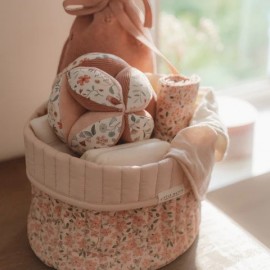  Little Dutch - Καλαθάκι Αλλαξιέρας Καπιτονέ Διπλής Όψης Fairy Floral 20x25cm