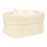  Little Dutch - Καλαθάκι Αλλαξιέρας Πλεκτό Pure Soft White 25x15cm