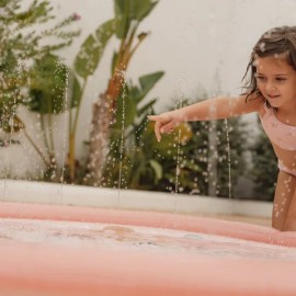 Little Dutch - Φουσκωτό Στρώμα Παιχνιδιού Sprinkler Ocean Dreams Pink 150cm