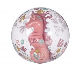Little Dutch - Μπάλα Παραλίας 3D Ocean Dreams Pink 35cm