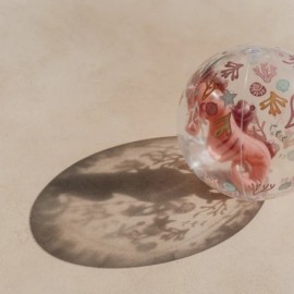 Little Dutch - Μπάλα Παραλίας 3D Ocean Dreams Pink 35cm