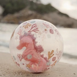 Little Dutch - Μπάλα Παραλίας 3D Ocean Dreams Pink 35cm