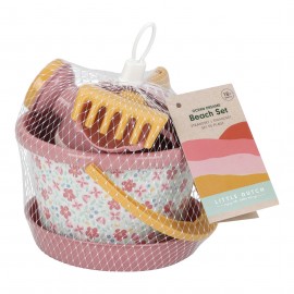 Little Dutch - Σετ Κουβαδάκια Παραλίας Pink Flowers