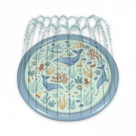 Little Dutch - Φουσκωτό Στρώμα Παιχνιδιού Sprinkler Ocean World Blue 150cm