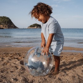 Little Dutch - Μπάλα Παραλίας 3D Ocean World Μπλε 35cm