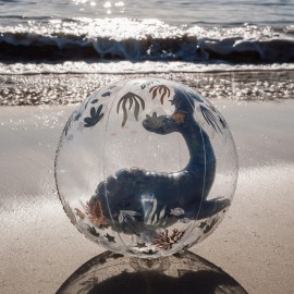 Little Dutch - Μπάλα Παραλίας 3D Ocean World Μπλε 35cm