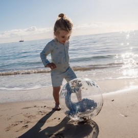 Little Dutch - Μπάλα Παραλίας 3D Ocean World Μπλε 35cm