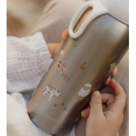 Little Dutch - Ανοξείδωτο Θερμός Flip-Up Campus Little Farm 350ml