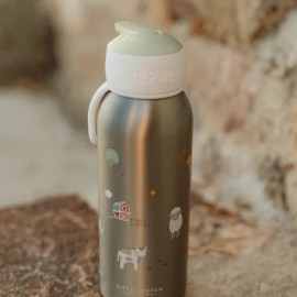 Little Dutch - Ανοξείδωτο Θερμός Flip-Up Campus Little Farm 350ml