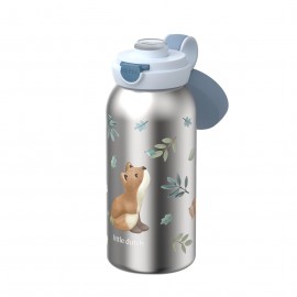 Little Dutch - Ανοξείδωτο Μπουκάλι Flip-Up Campus Forest Friends 600ml
