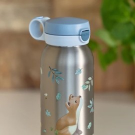 Little Dutch - Ανοξείδωτο Μπουκάλι Flip-Up Campus Forest Friends 600ml