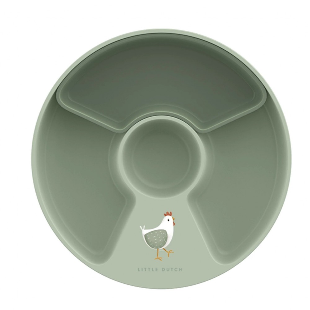 Little Dutch - Παιδικό Πιατάκι Με Χωρίσματα Mio Little Farm