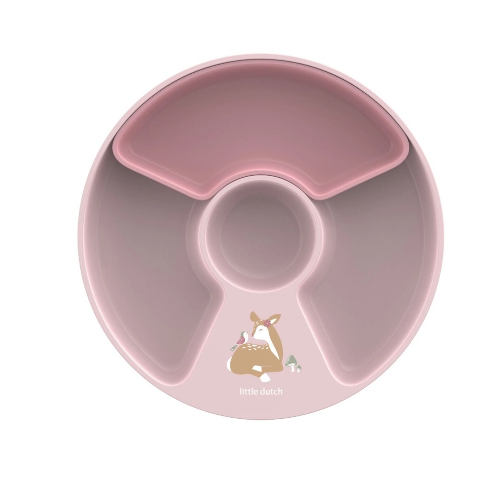 Little Dutch - Παιδικό Πιατάκι Με Χωρίσματα Mio Fairy Garden