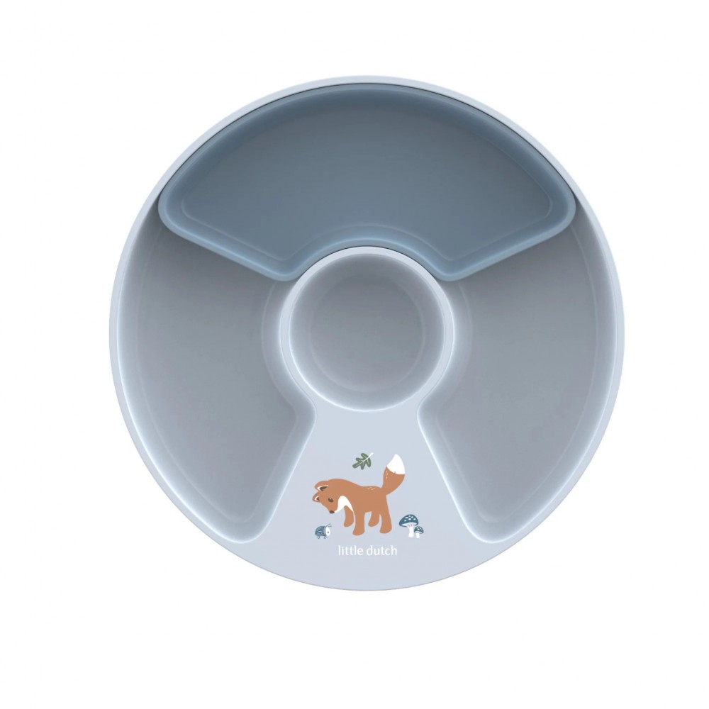 Little Dutch - Παιδικό Πιατάκι Με Χωρίσματα Mio Forest Friends