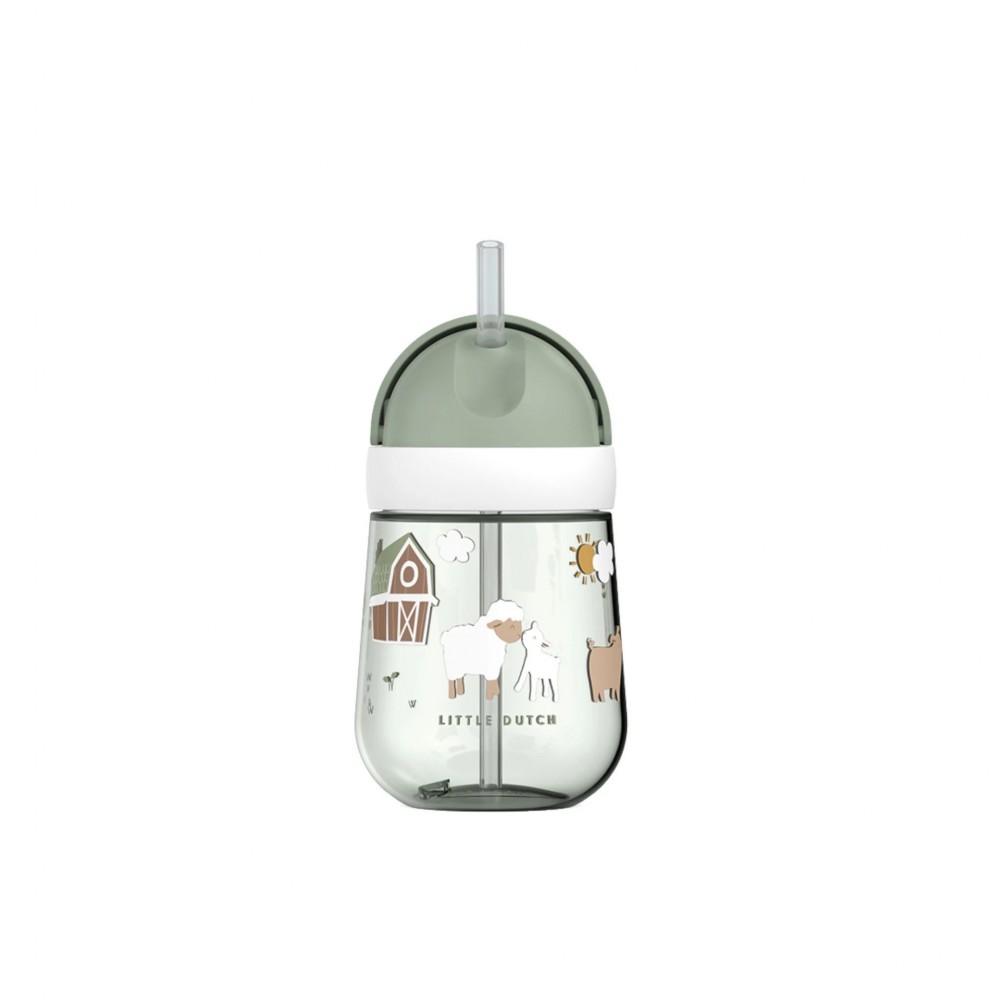 Little Dutch - Εκπαιδευτικό Ποτηράκι Με Καλαμάκι Little Farm 300ml Little Dutch - Εκπαιδευτικό Ποτηράκι Με Καλαμάκι Little Farm 300ml