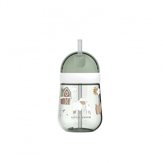 Little Dutch - Εκπαιδευτικό Ποτηράκι Με Καλαμάκι Little Farm 300ml Little Dutch - Εκπαιδευτικό Ποτηράκι Με Καλαμάκι Little Farm 300ml