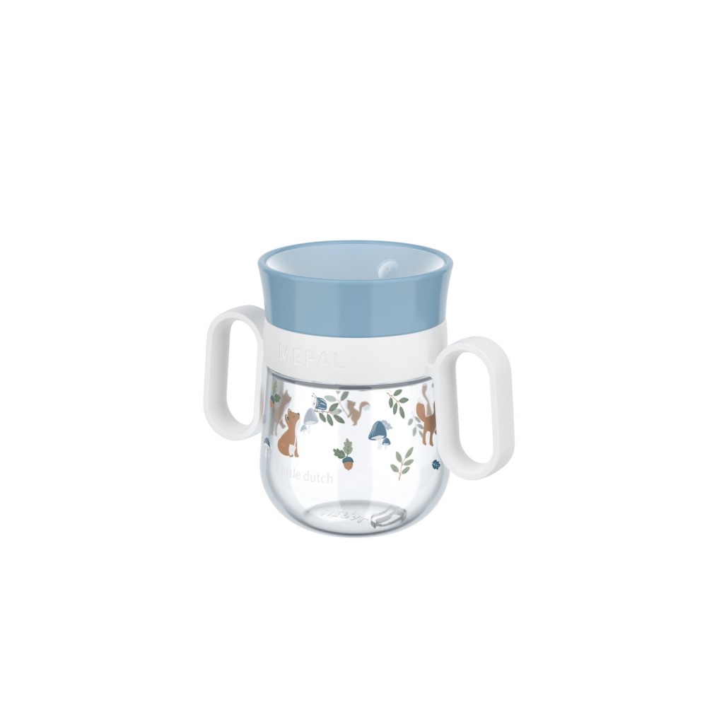 Little Dutch - Εκπαιδευτικό Ποτηράκι Περιμετρικό Με Χειρολαβές Mio Forest Friends 200ml