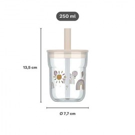 Little Dutch - Παιδικό Ποτήρι Με Καλαμάκι Mio Fairy Garden 250 ml