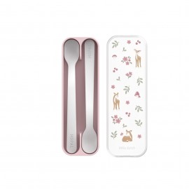 Little Dutch - Σετ 2 Κουταλάκια Φαγητού Με Θήκη Mio Fairy Garden