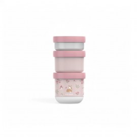 Little Dutch -  Σετ 3 Στοιβαζόμενα Δοχεία Φαγητού Mio Fairy Garden