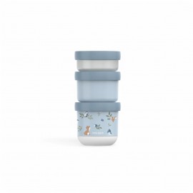 Little Dutch -  Σετ 3 Στοιβαζόμενα Δοχεία Φαγητού Mio Forest Friends