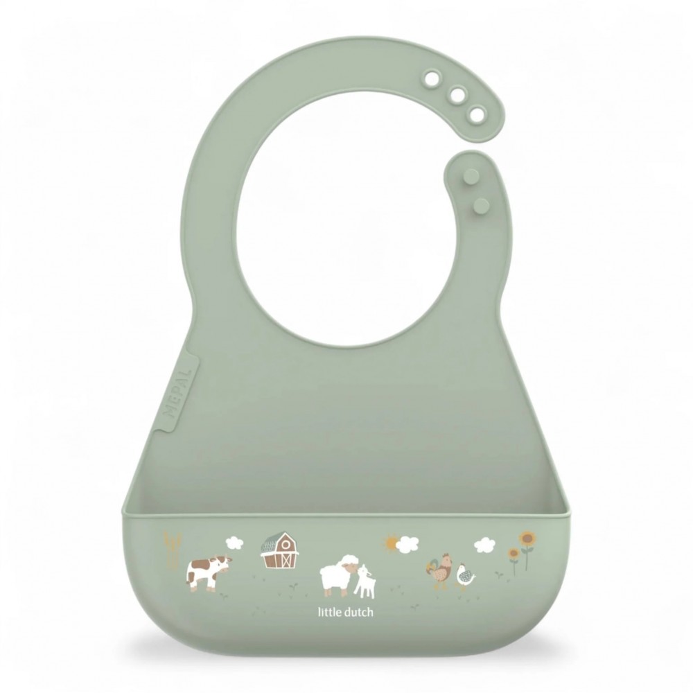 Little Dutch - Σαλιάρα Σιλικόνης Mio LIttle Farm