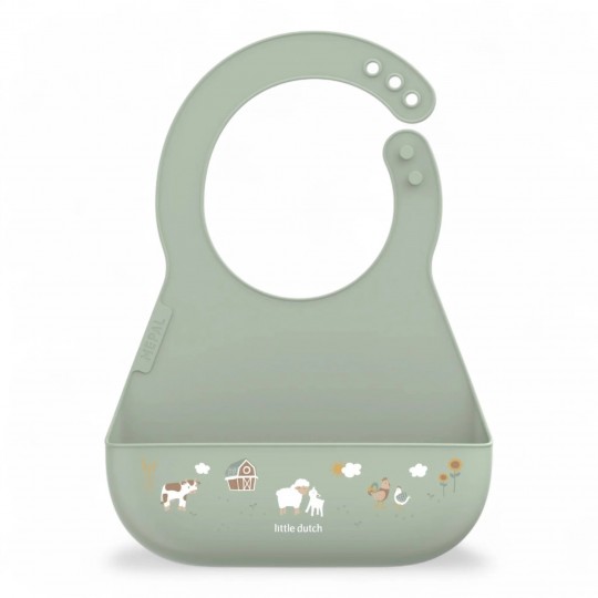 Little Dutch - Σαλιάρα Σιλικόνης Mio LIttle Farm