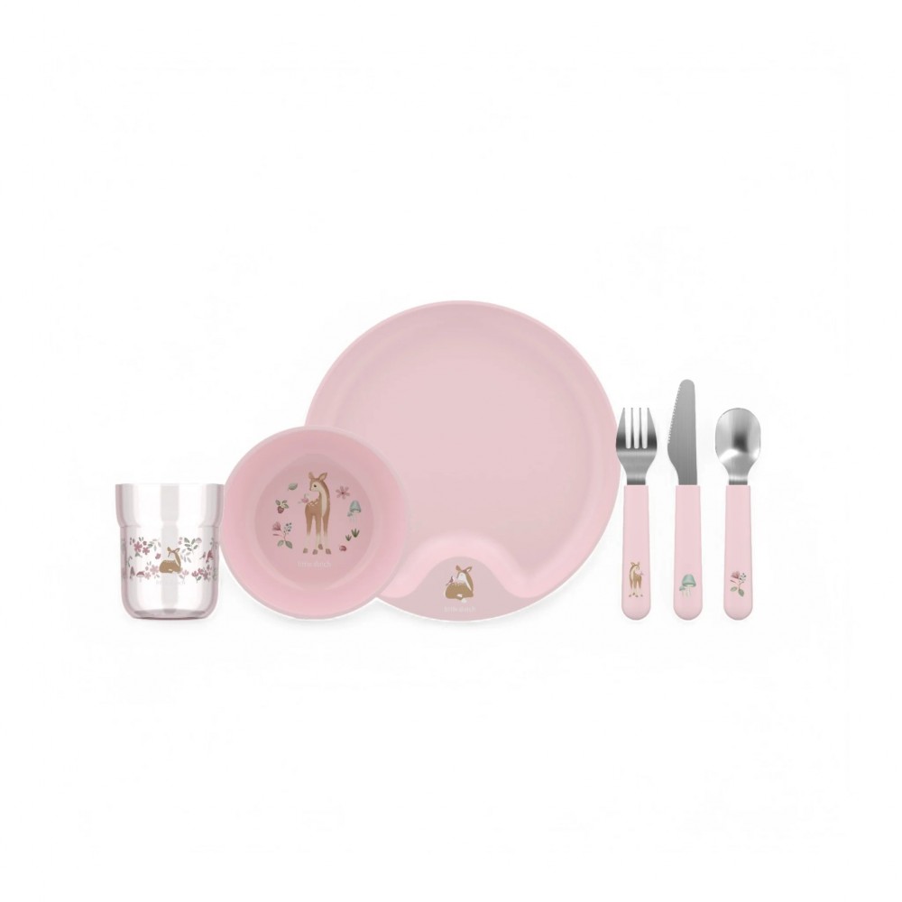 Little Dutch - Παιδικό Σετ Φαγητού 6 Τμχ Mio Fairy Garden