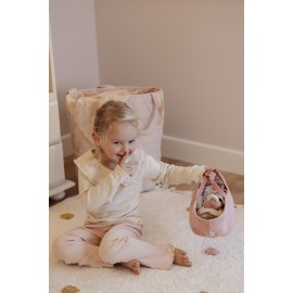 Little Dutch - Υφασμάτινη Κούκλα Μωρό Σε Καλαθούνα Rosa 30cm