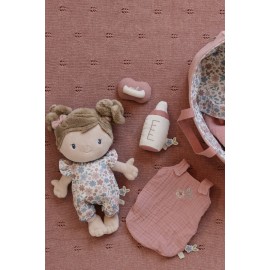 Little Dutch - Υφασμάτινη Κούκλα Μωρό Σε Καλαθούνα Rosa 30cm