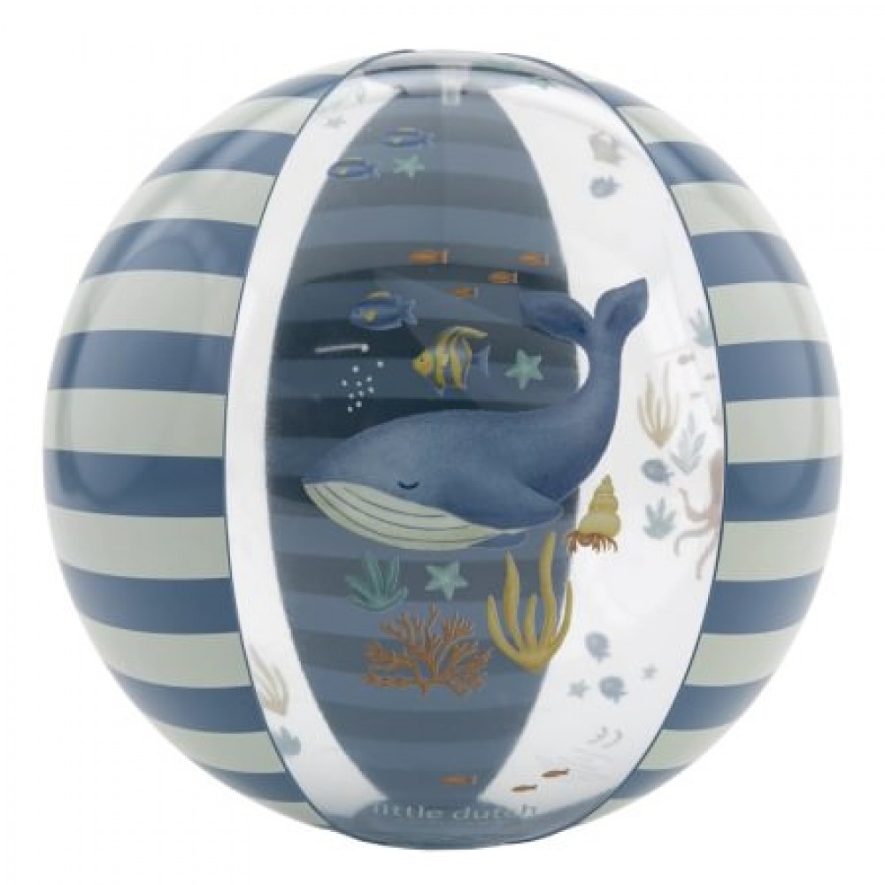 Little Dutch - Μπάλα Παραλίας Ocean World Μπλε 35cm
