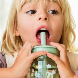 Little Dutch - Παιδικό Ποτήρι Με Καλαμάκι Mio Forest Friends 250ml 