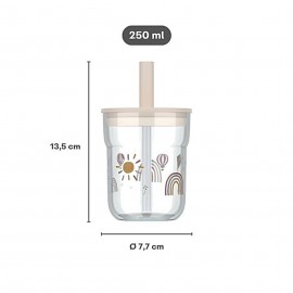 Little Dutch - Παιδικό Ποτήρι Με Καλαμάκι Mio Forest Friends 250ml 