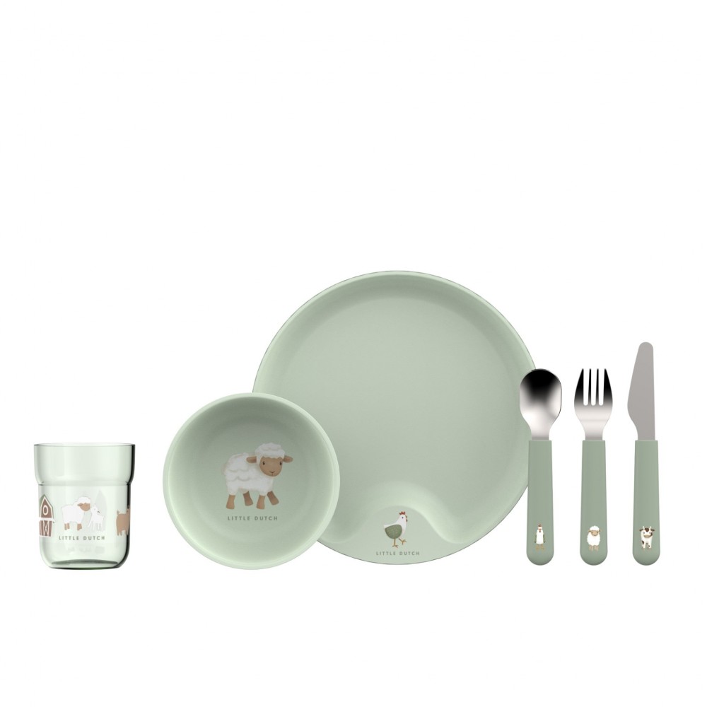 Little Dutch - Παιδικό Σετ Φαγητού 6 Τμχ Little Farm